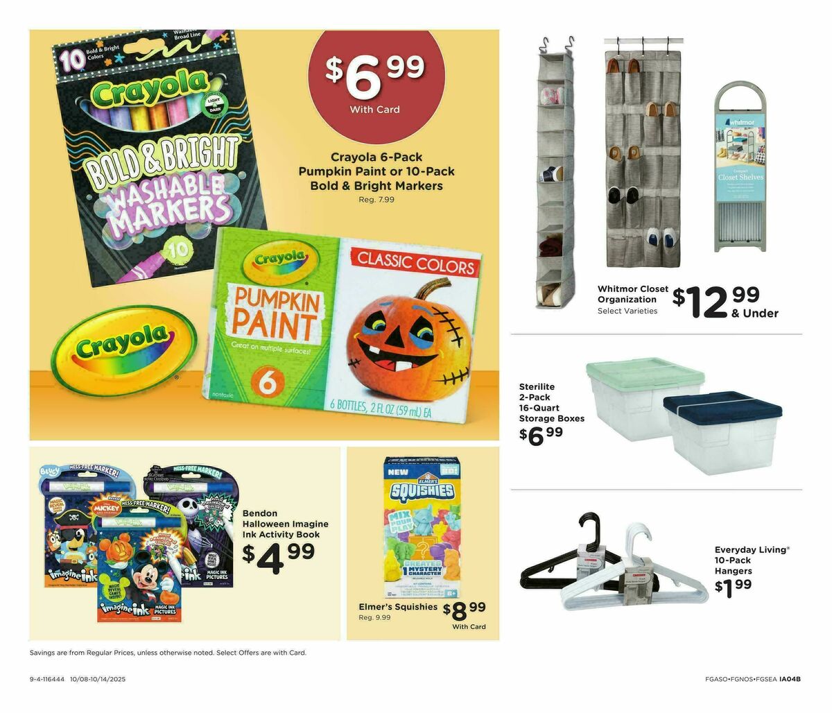 Fred Meyer Home & Apparel Weekly Ad from October 8