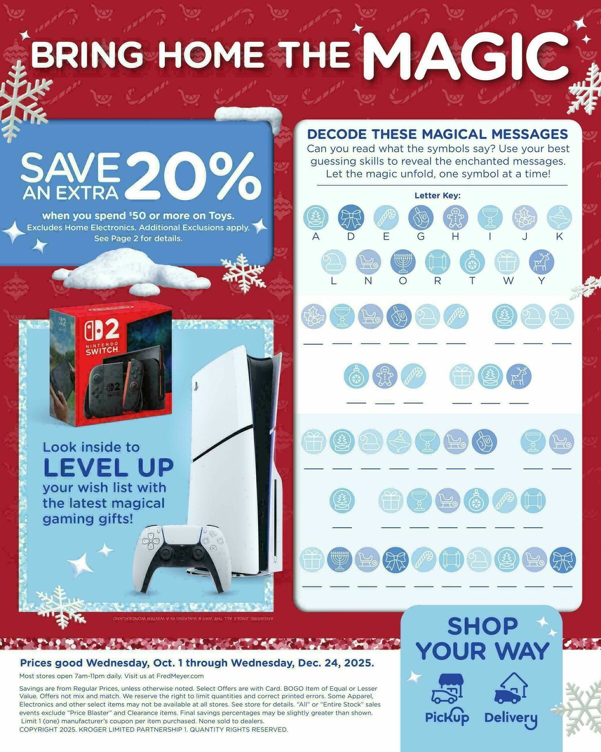 Fred Meyer Toy Wish Book Weekly Ad from October 1