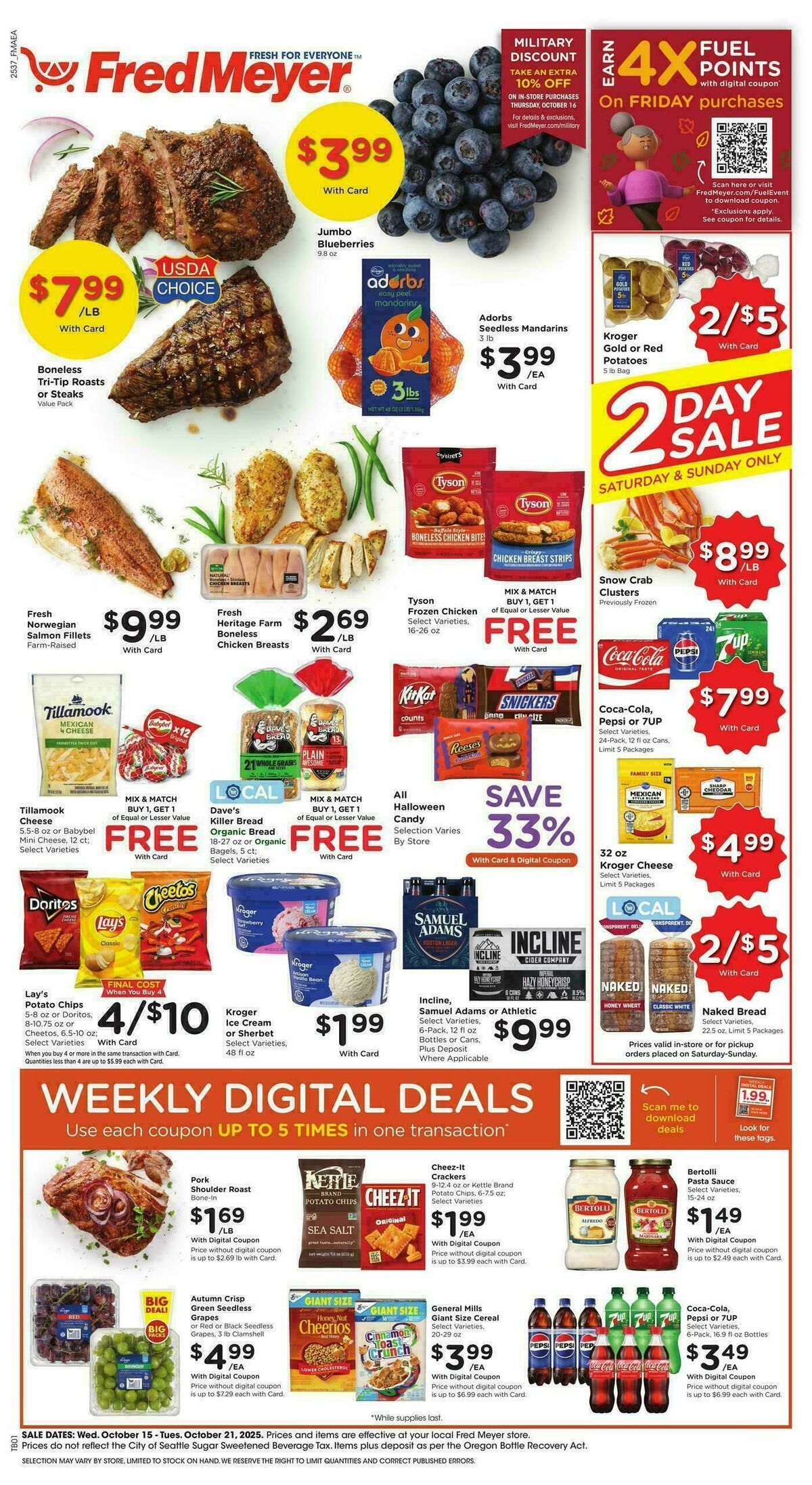 Fred Meyer Weekly Ad from October 15