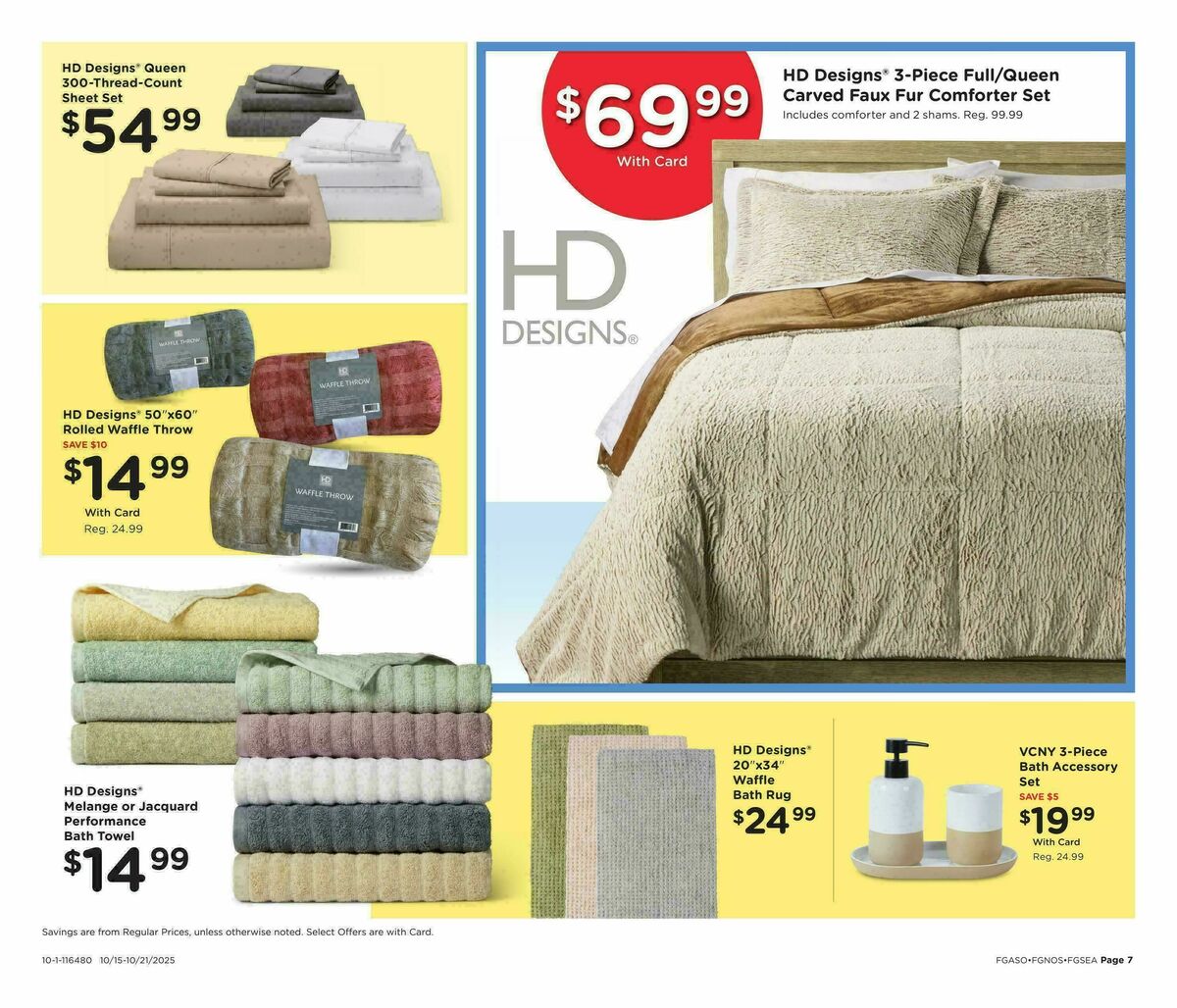 Fred Meyer Home & Apparel Weekly Ad from October 15