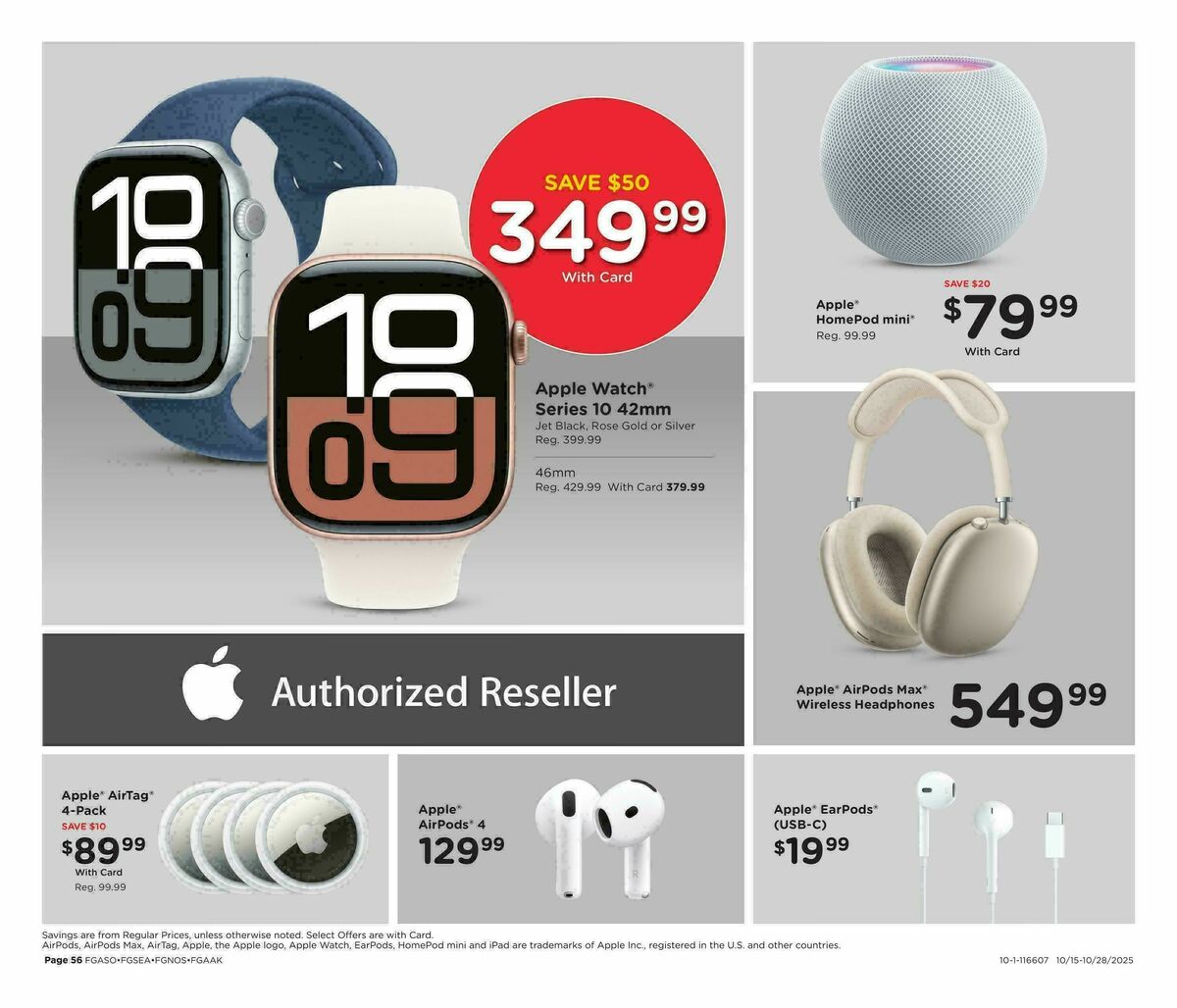 Fred Meyer Home & Apparel Weekly Ad from October 15