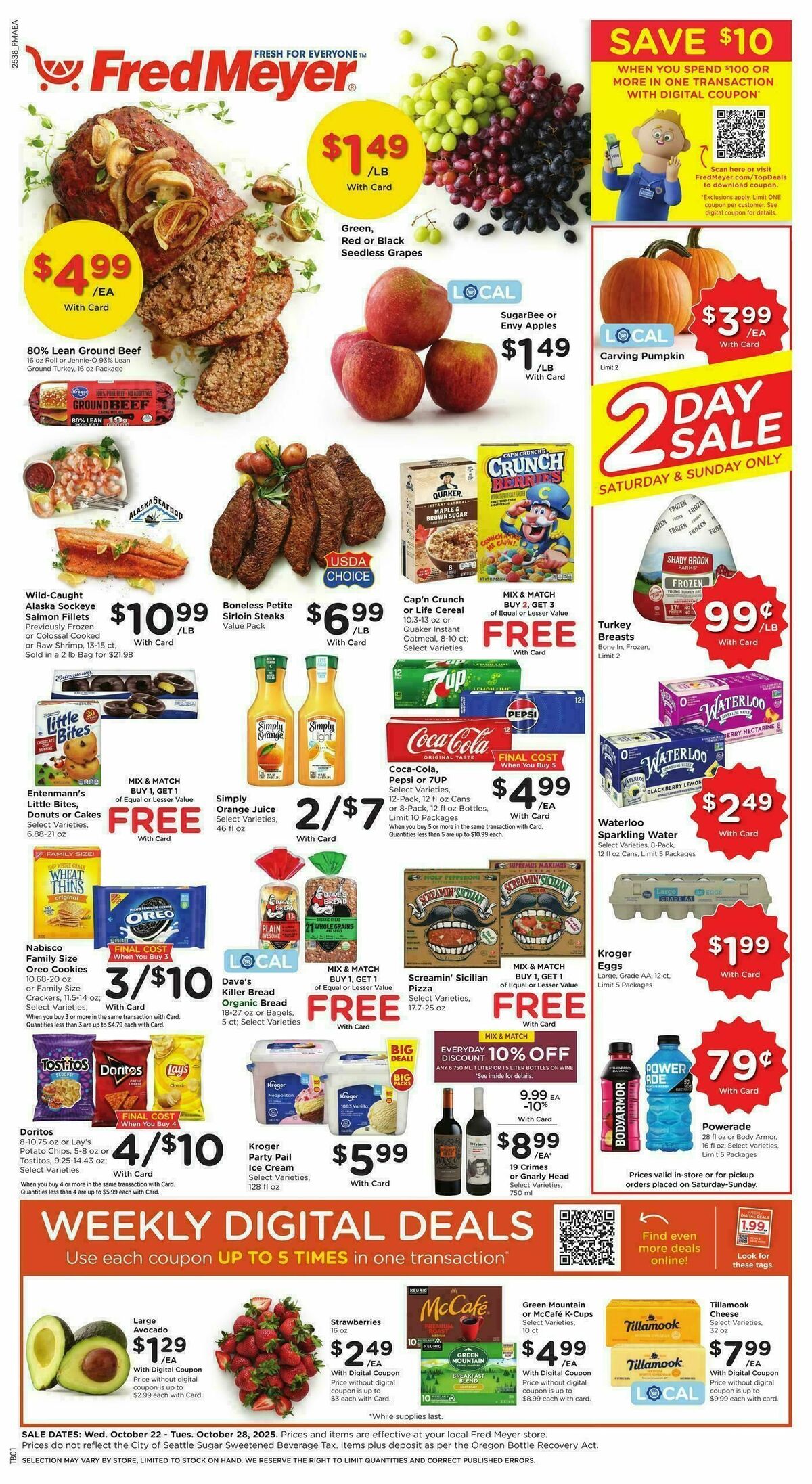 Fred Meyer Weekly Ad from October 22