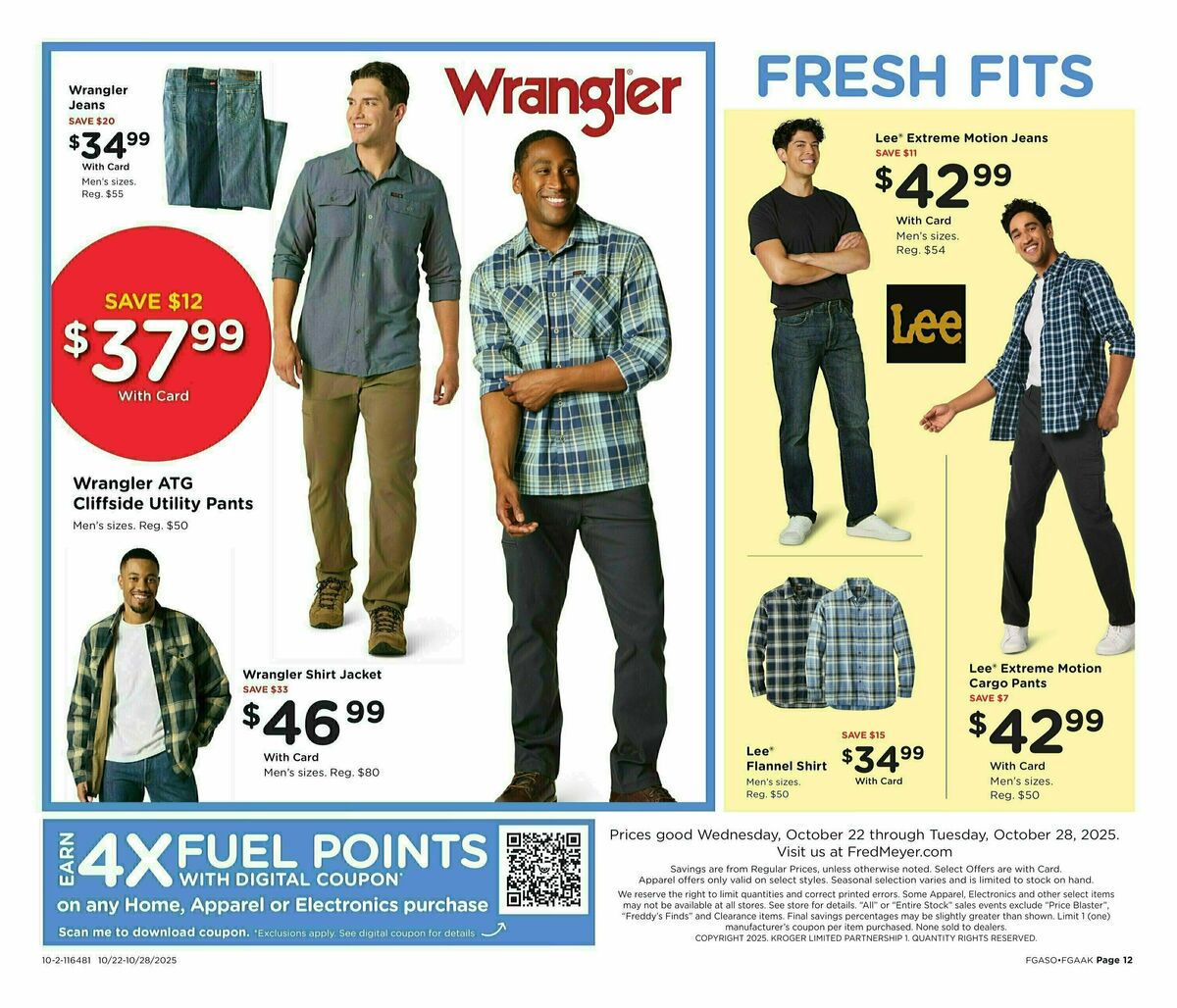 Fred Meyer Home & Apparel Weekly Ad from October 22