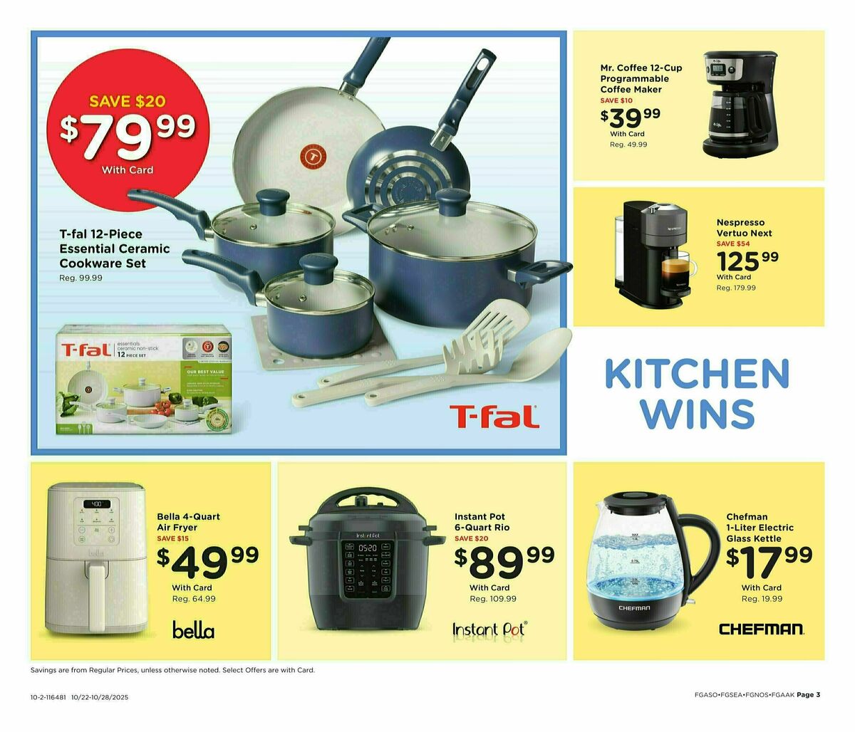 Fred Meyer Home & Apparel Weekly Ad from October 22