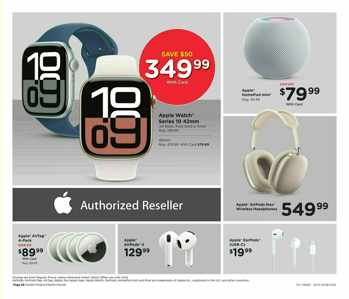 Fred Meyer Home & Apparel Weekly Ad from October 22