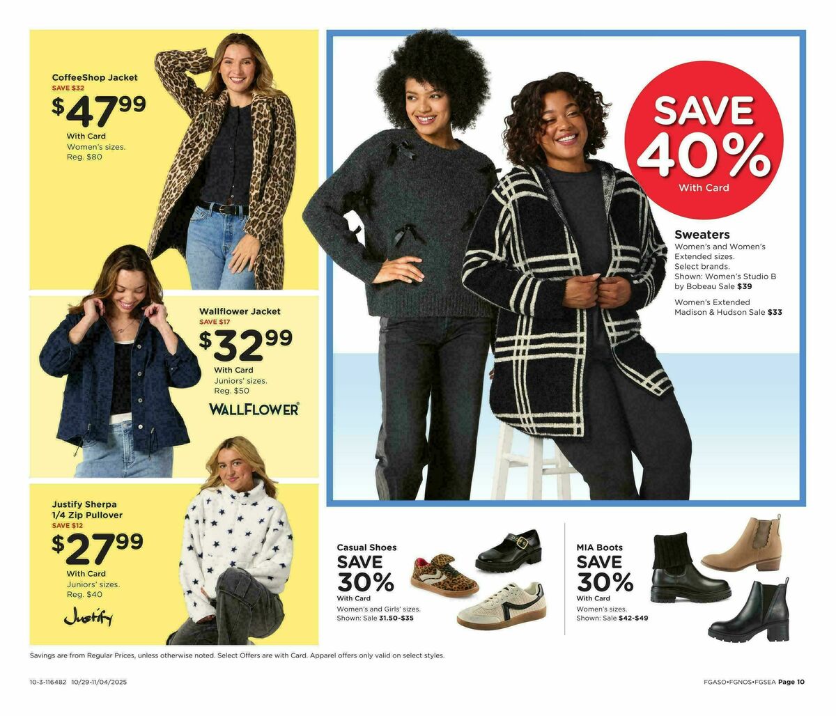 Fred Meyer Home & Apparel Weekly Ad from October 29