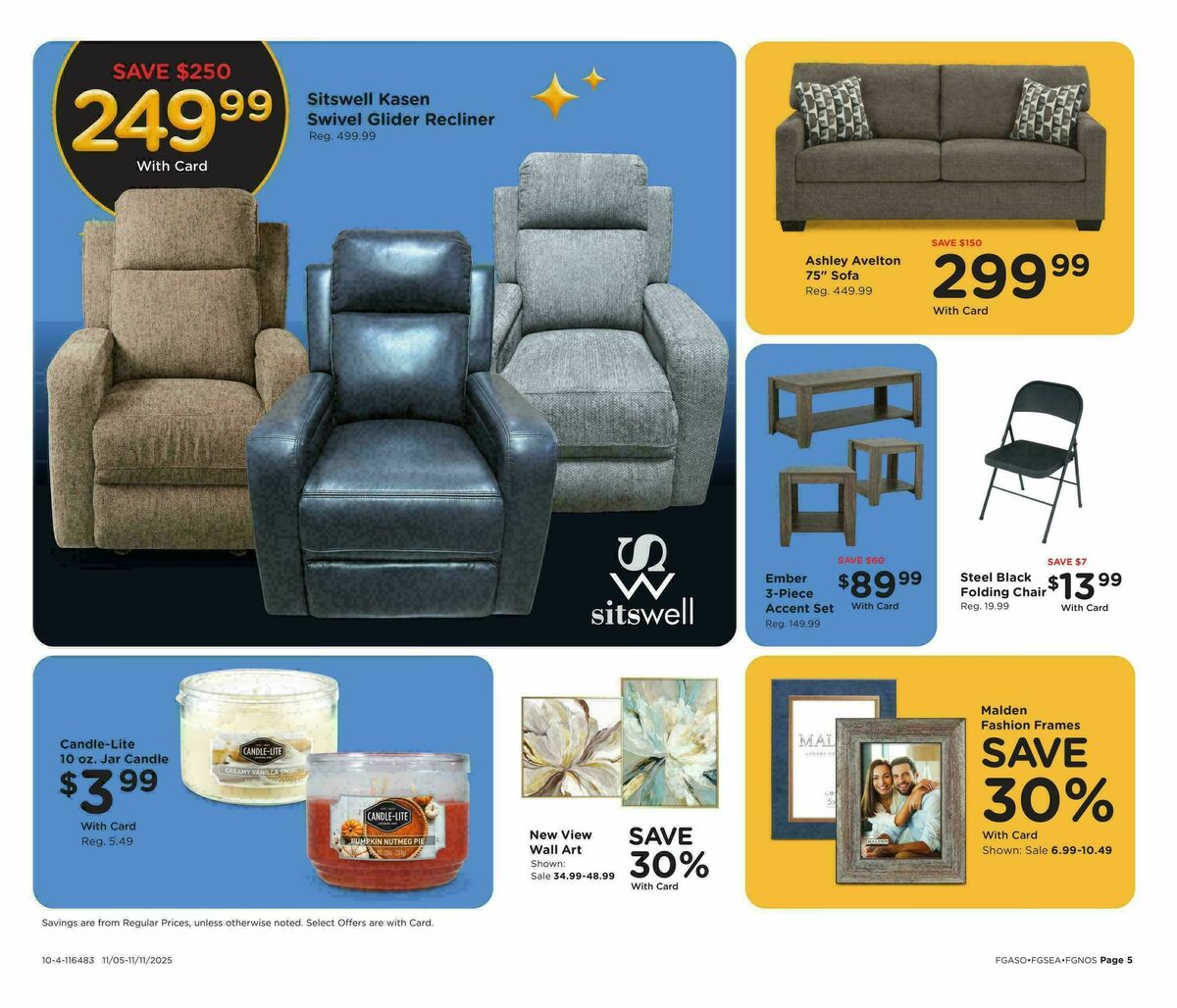 Fred Meyer Home & Apparel Weekly Ad from November 5