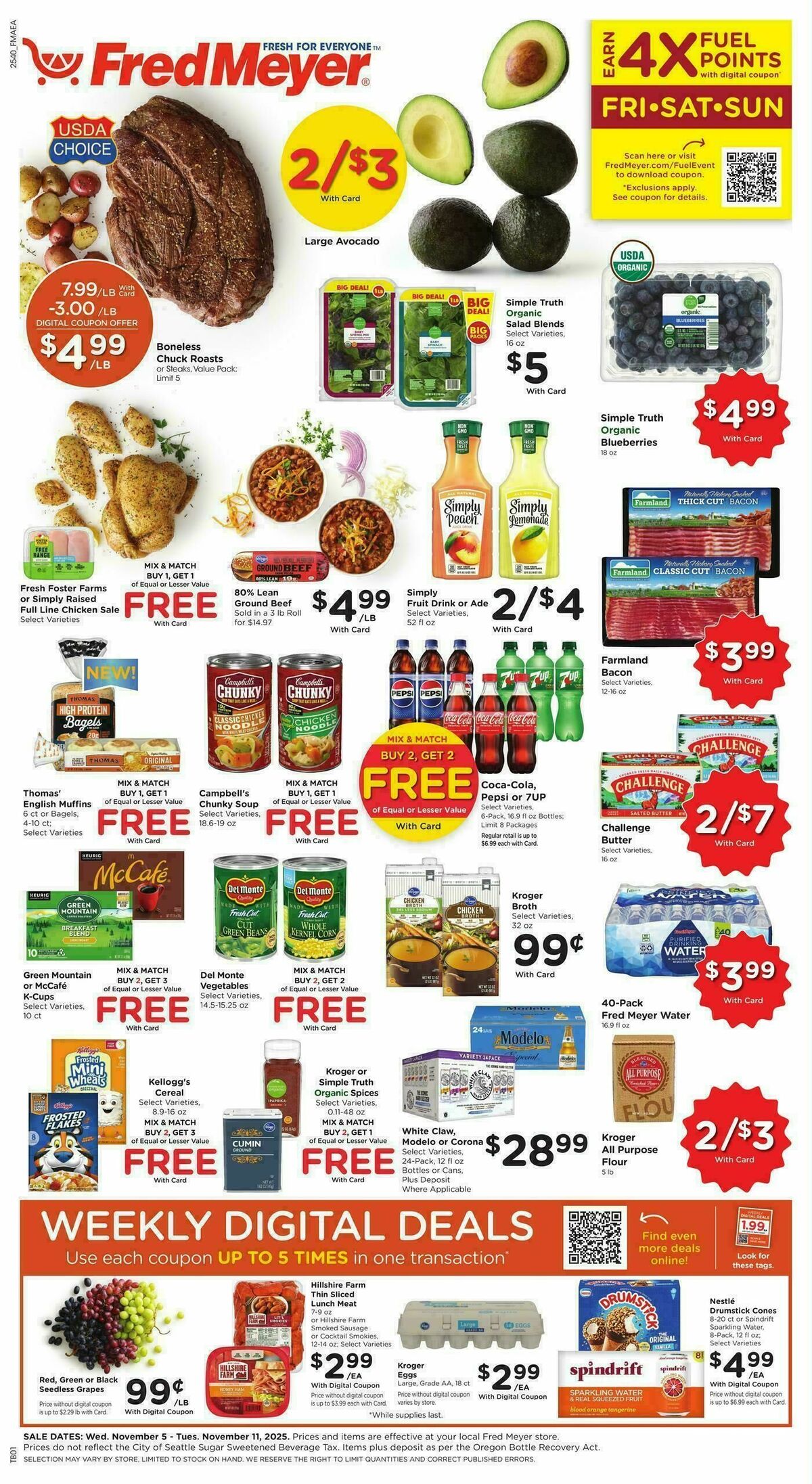 Fred Meyer Weekly Ad from November 5