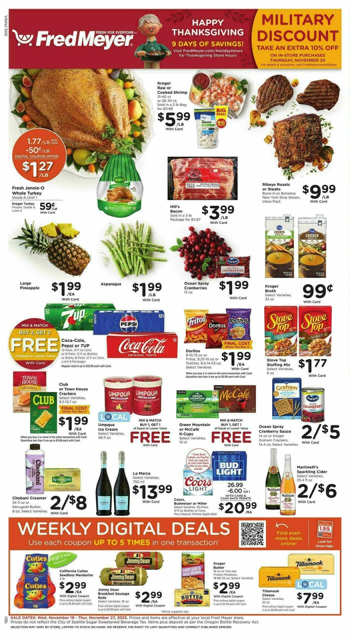 Fred Meyer Weekly Ad from November 19
