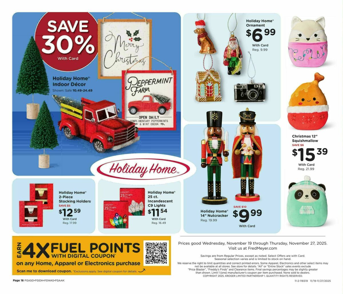 Fred Meyer Weekly Ad from November 19