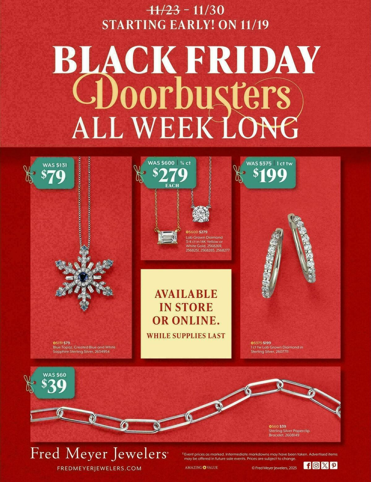 Fred Meyer Weekly Ad from November 19