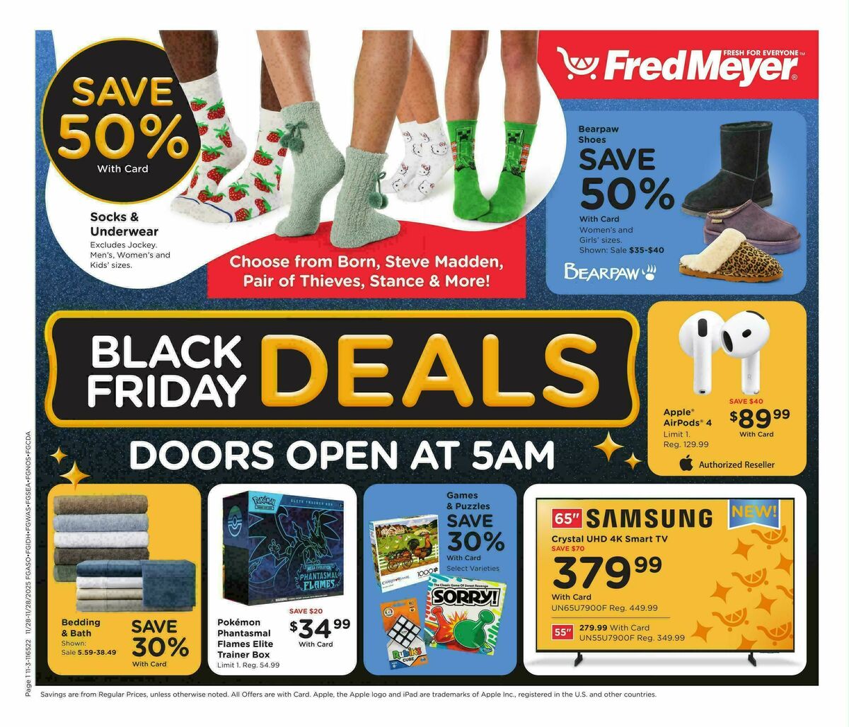 Fred Meyer Black Friday Weekly Ad from November 28