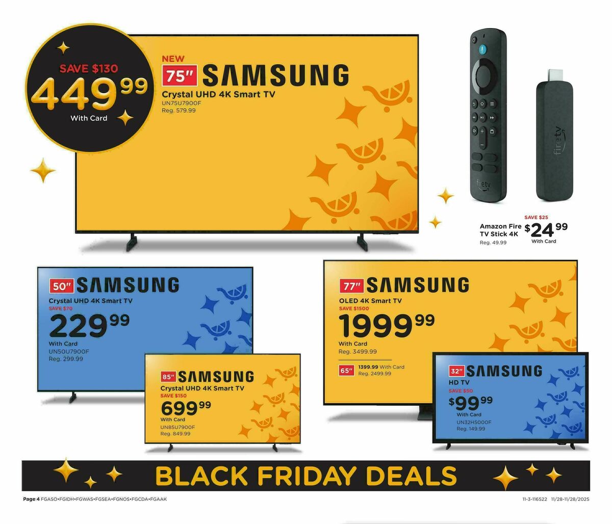 Fred Meyer Black Friday Weekly Ad from November 28