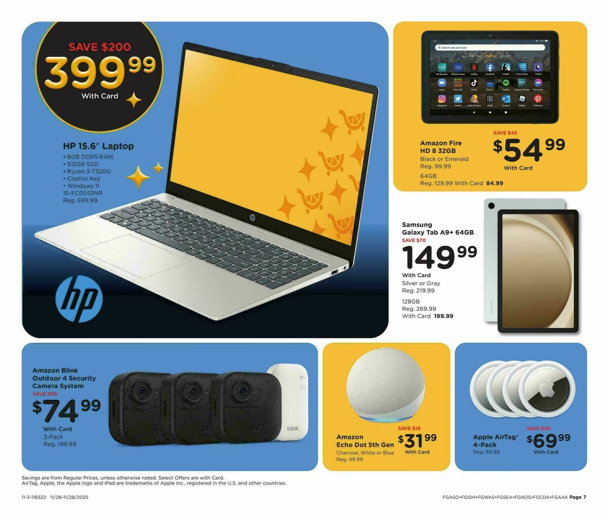 Fred Meyer Black Friday Weekly Ad from November 28