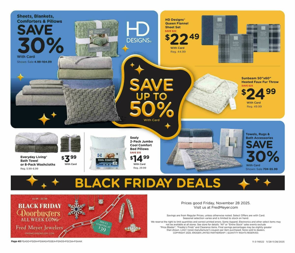 Fred Meyer Black Friday Weekly Ad from November 28