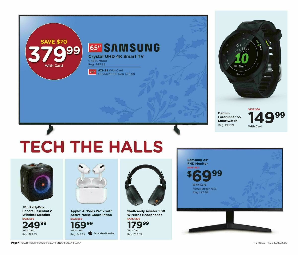 Fred Meyer Black Friday Weekly Ad from November 30