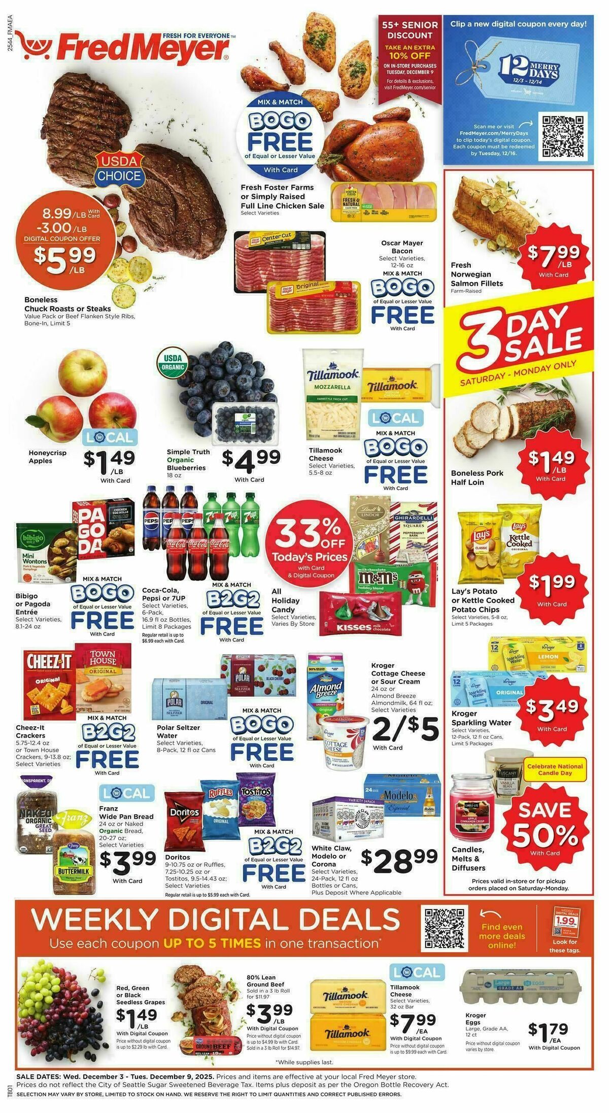Fred Meyer Weekly Ad from December 3