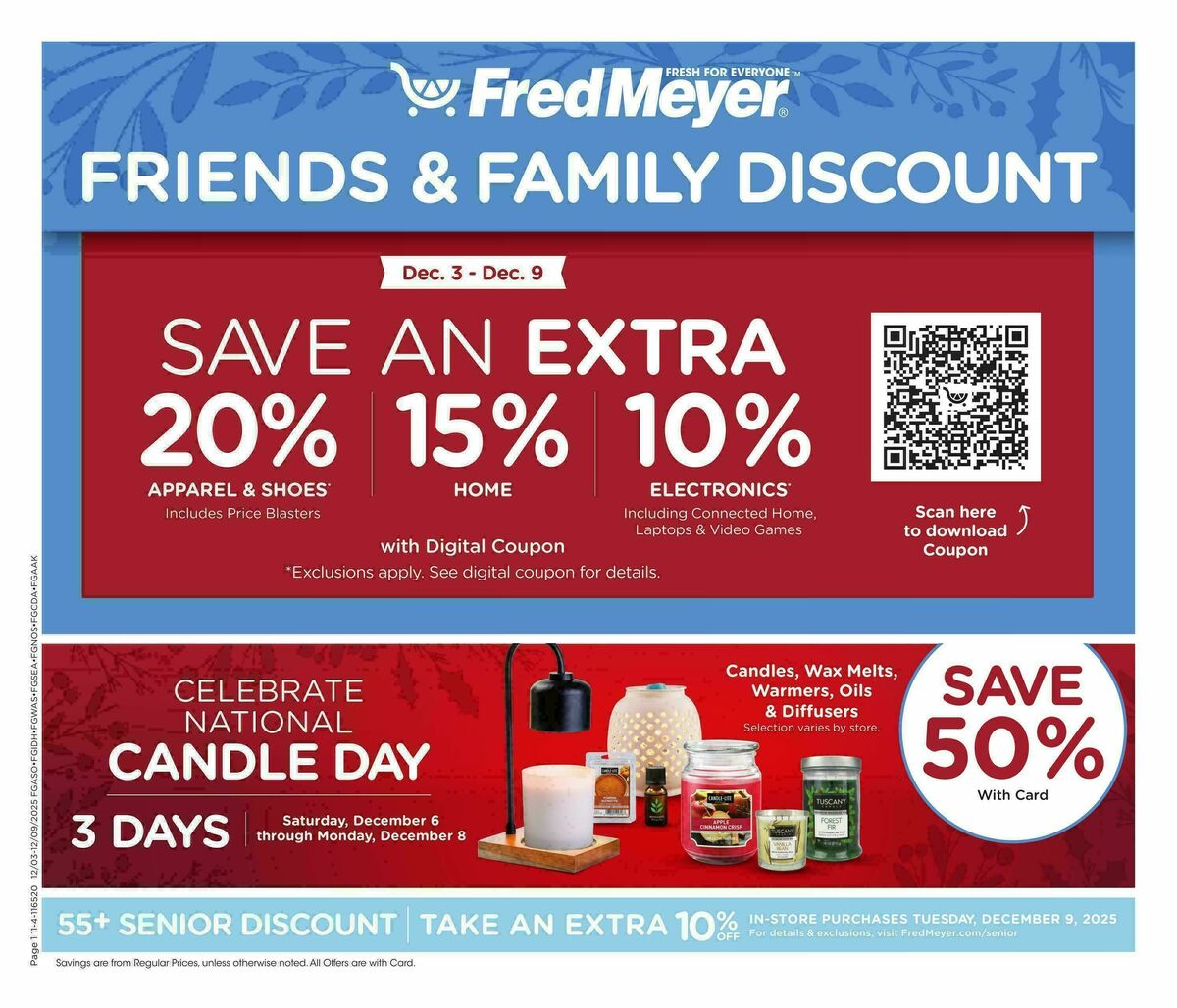 Fred Meyer Home & Apparel Weekly Ad from December 3