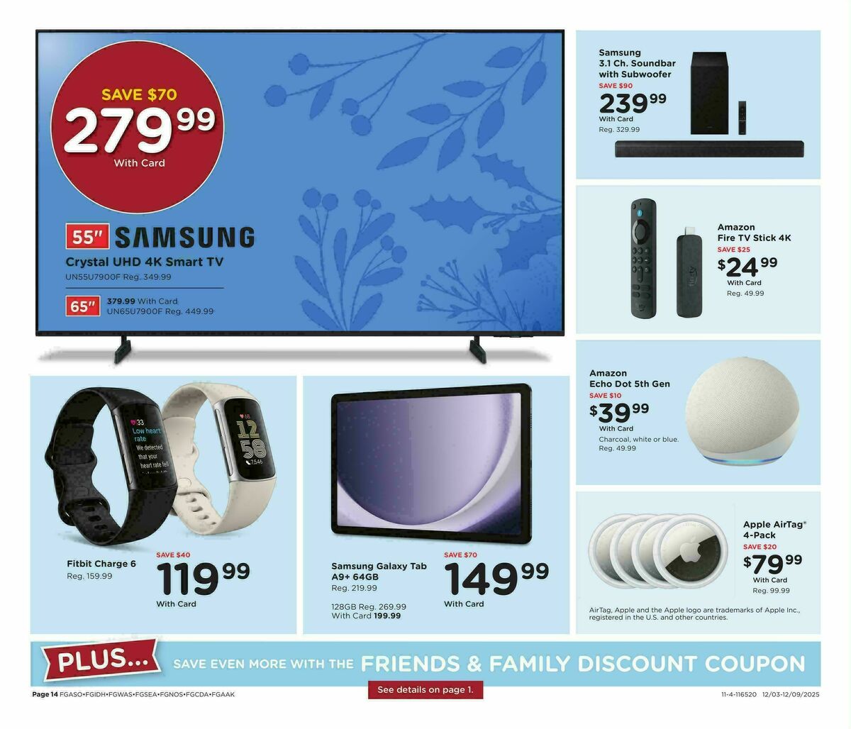 Fred Meyer Home & Apparel Weekly Ad from December 3