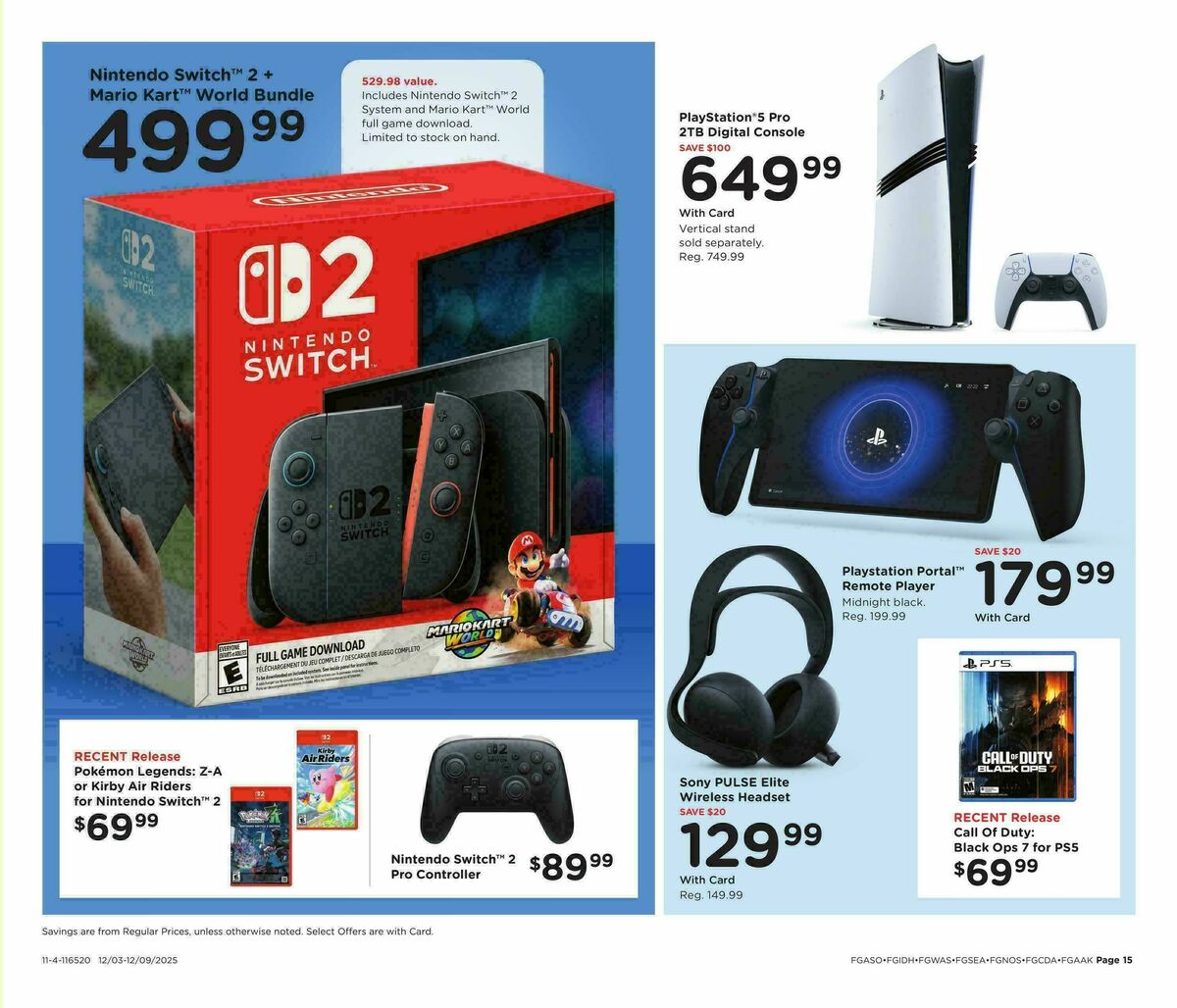 Fred Meyer Home & Apparel Weekly Ad from December 3