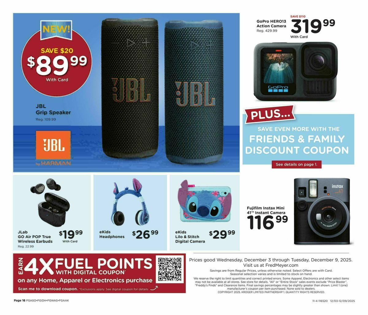 Fred Meyer Home & Apparel Weekly Ad from December 3
