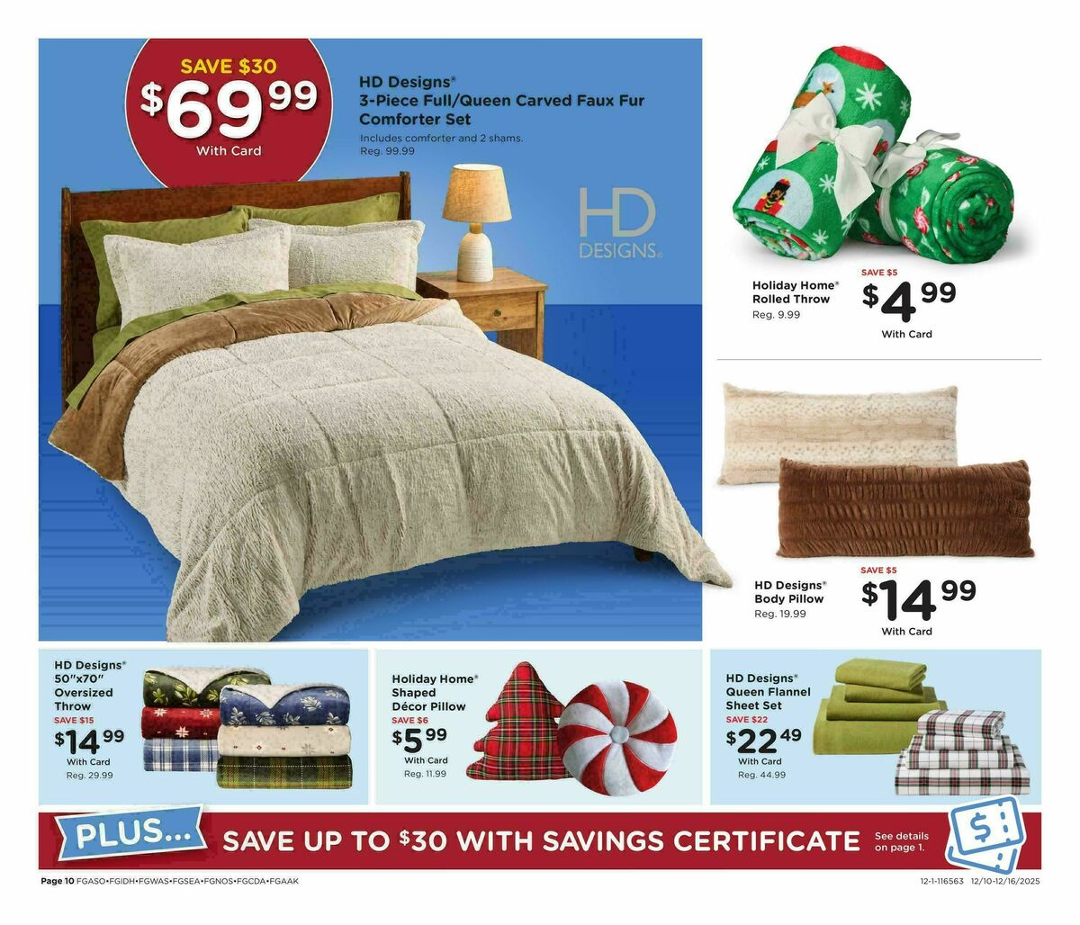 Fred Meyer Home & Apparel Weekly Ad from December 10