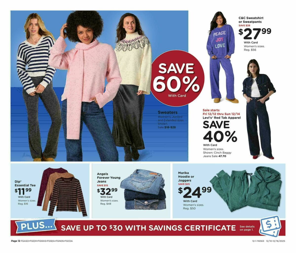 Fred Meyer Home & Apparel Weekly Ad from December 10