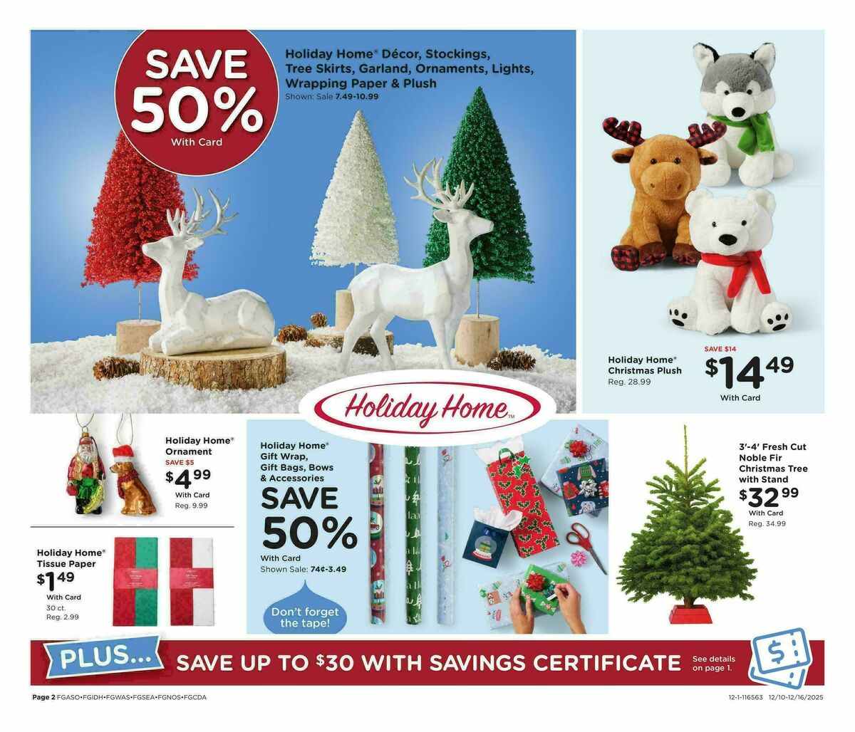 Fred Meyer Home & Apparel Weekly Ad from December 10