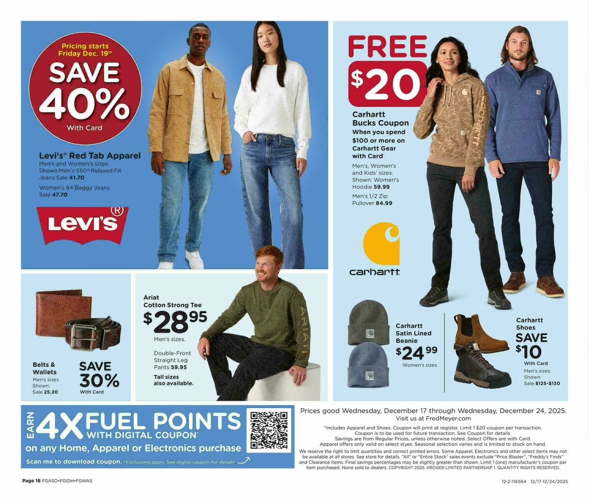 Fred Meyer Home & Apparel Weekly Ad from December 17