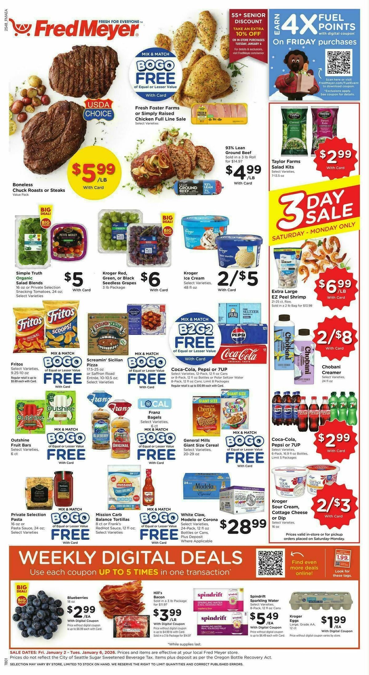 Fred Meyer Weekly Ad from January 2