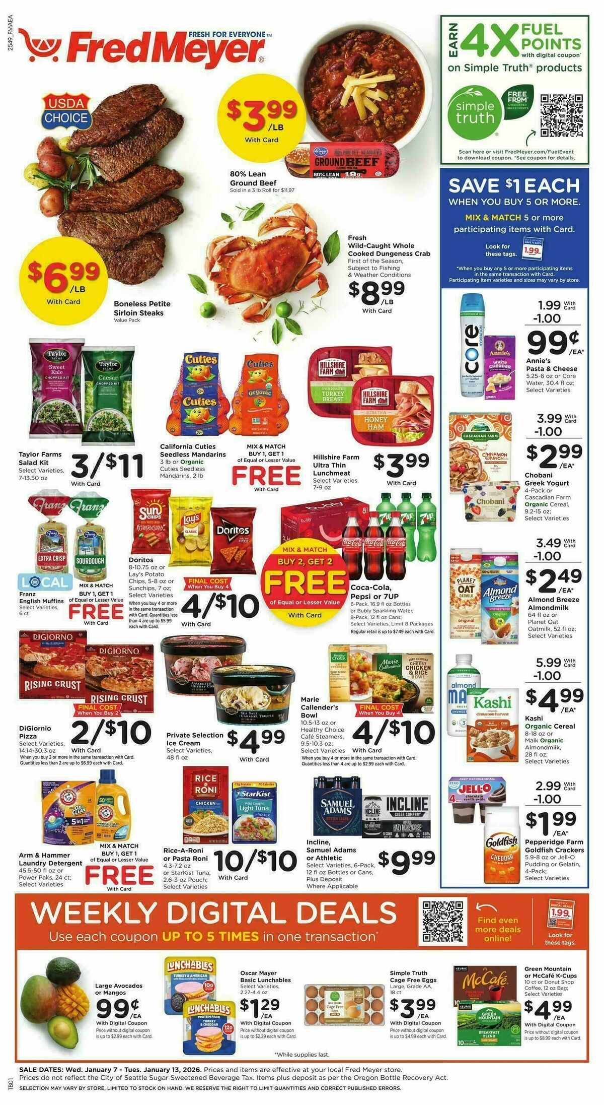 Fred Meyer Weekly Ad from January 7