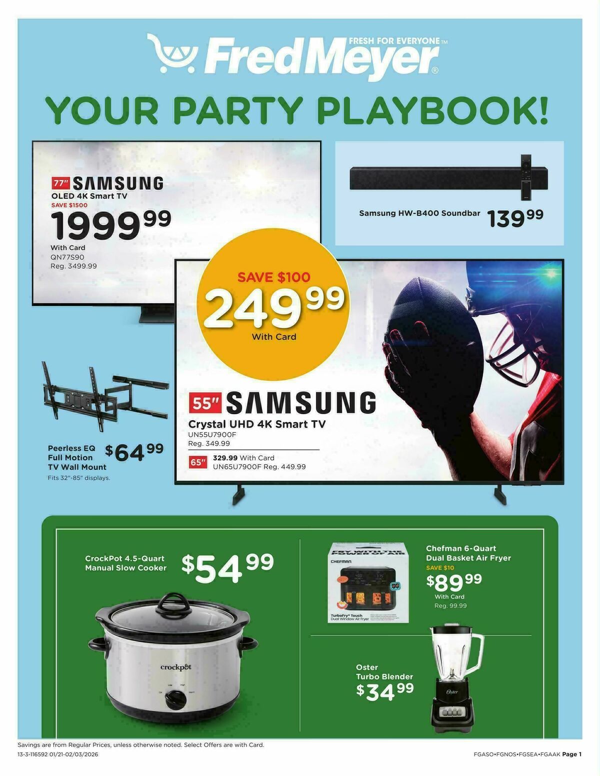 Fred Meyer Home & Apparel Weekly Ad from January 21