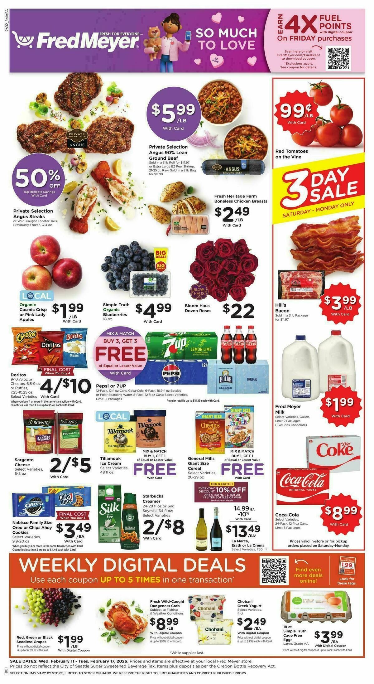 Fred Meyer Weekly Ad from February 11