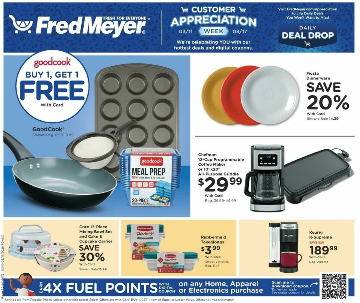 Fred Meyer Home & Apparel Weekly Ad from March 11