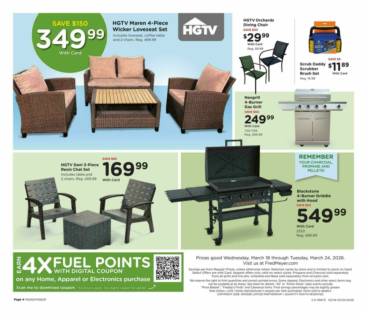 Fred Meyer Home & Apparel Weekly Ad from March 18