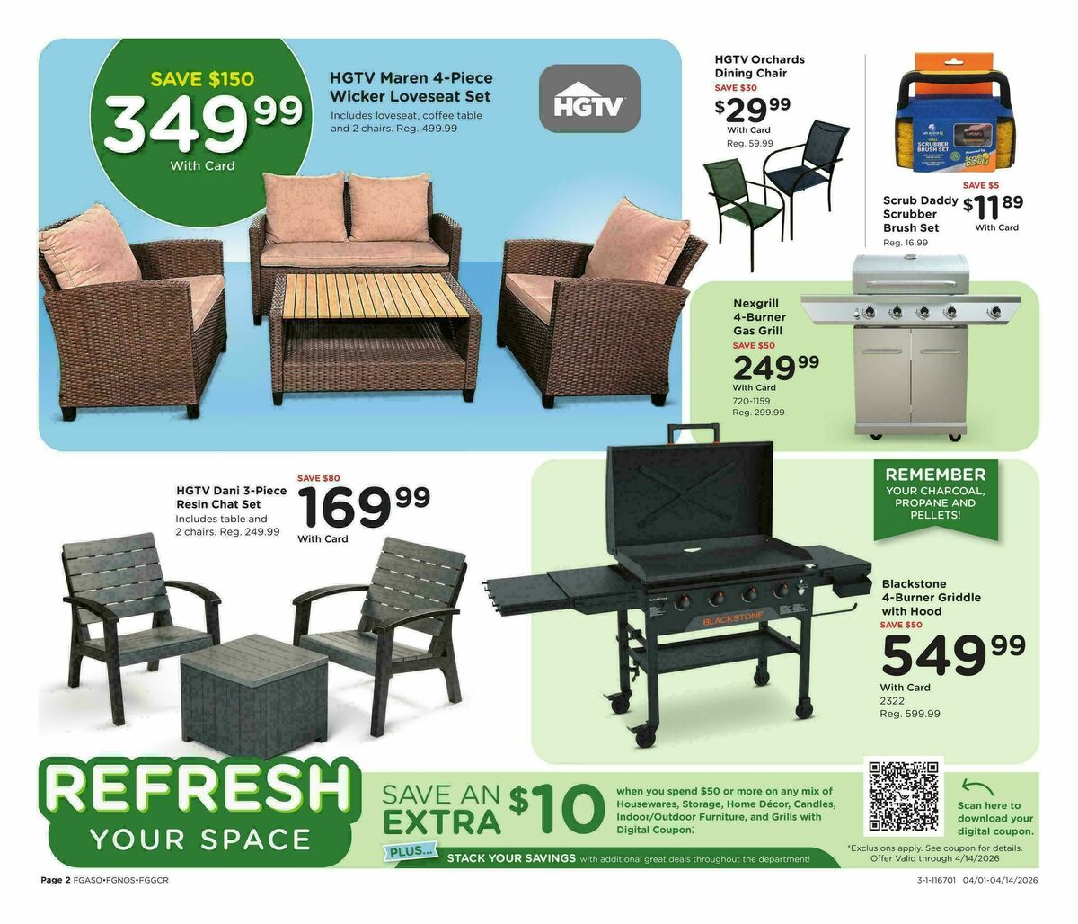 Fred Meyer Home & Apparel Weekly Ad from April 1