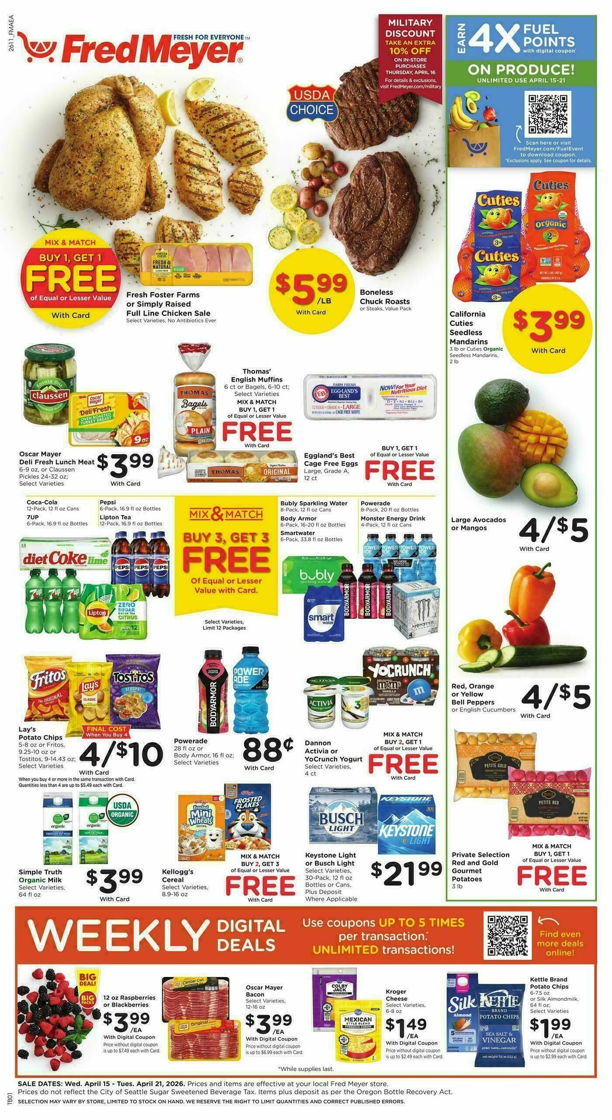 Fred Meyer Weekly Ad from April 15