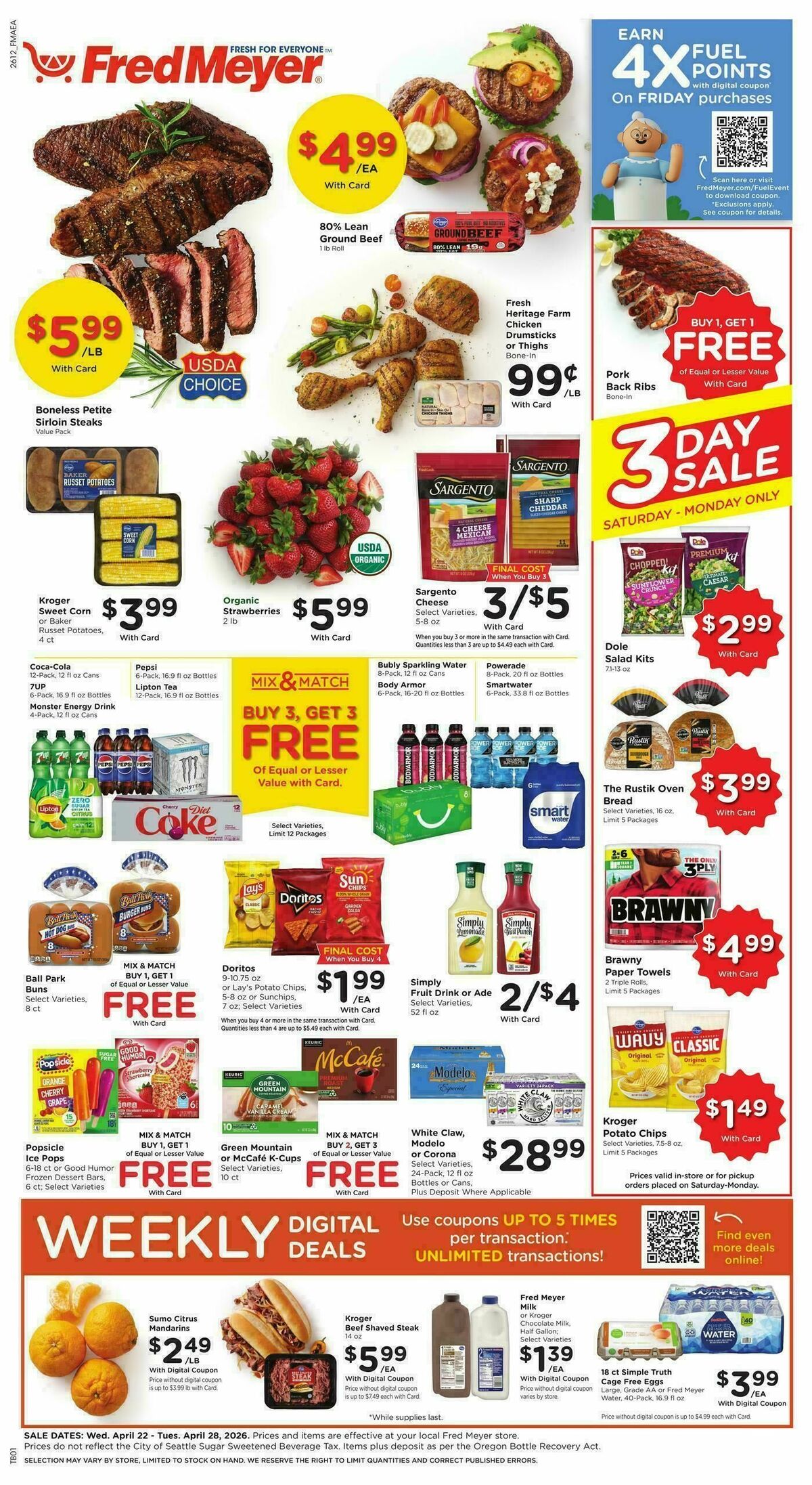 Fred Meyer Weekly Ad from April 22