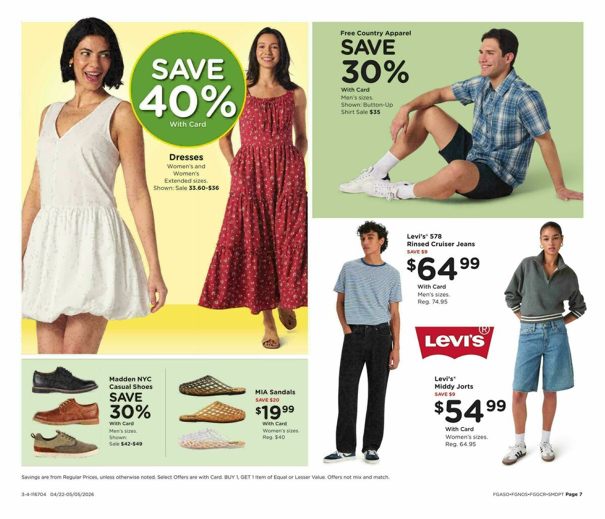 Fred Meyer Home & Apparel Weekly Ad from April 22