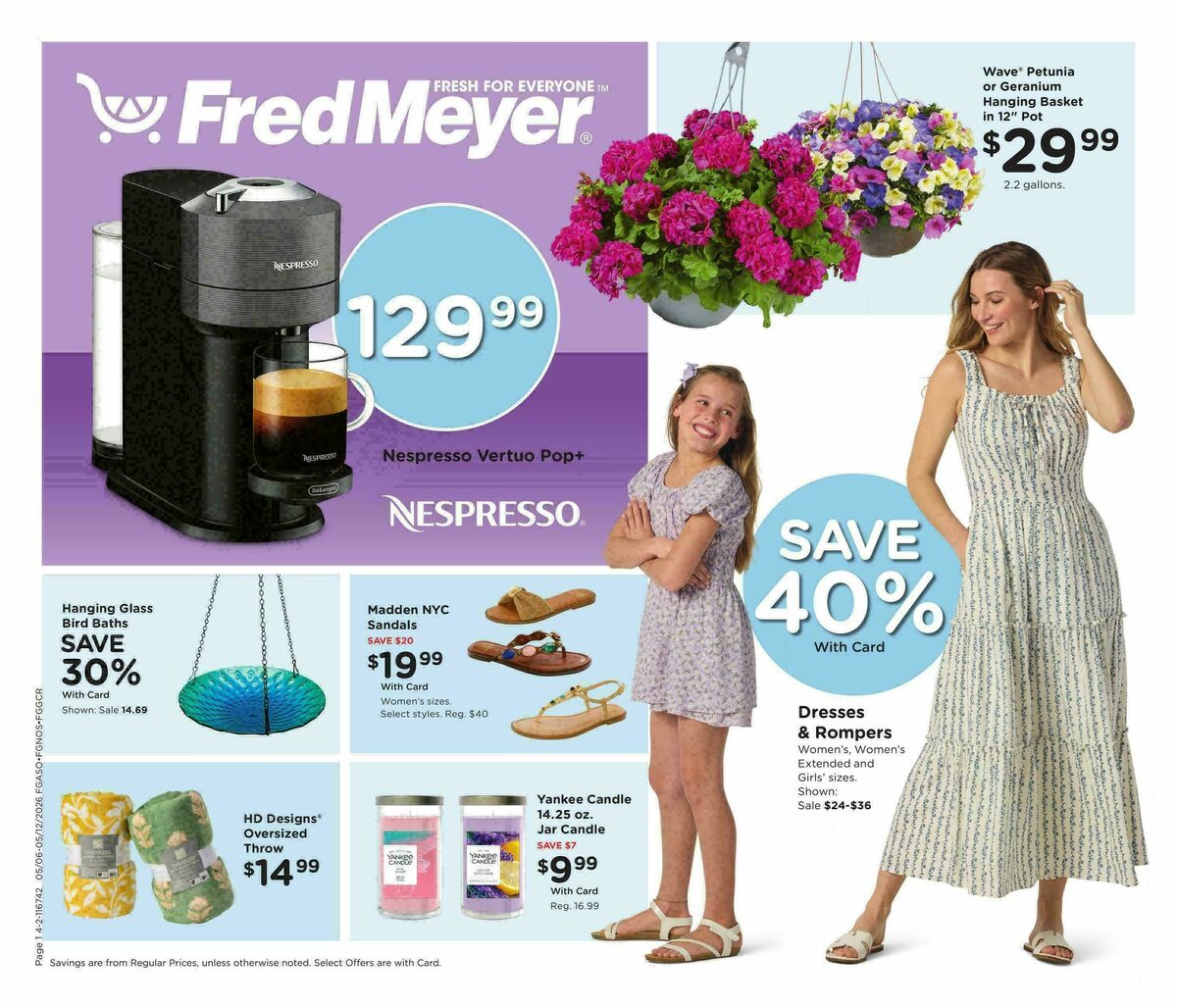 Fred Meyer Home & Apparel Weekly Ad from May 6
