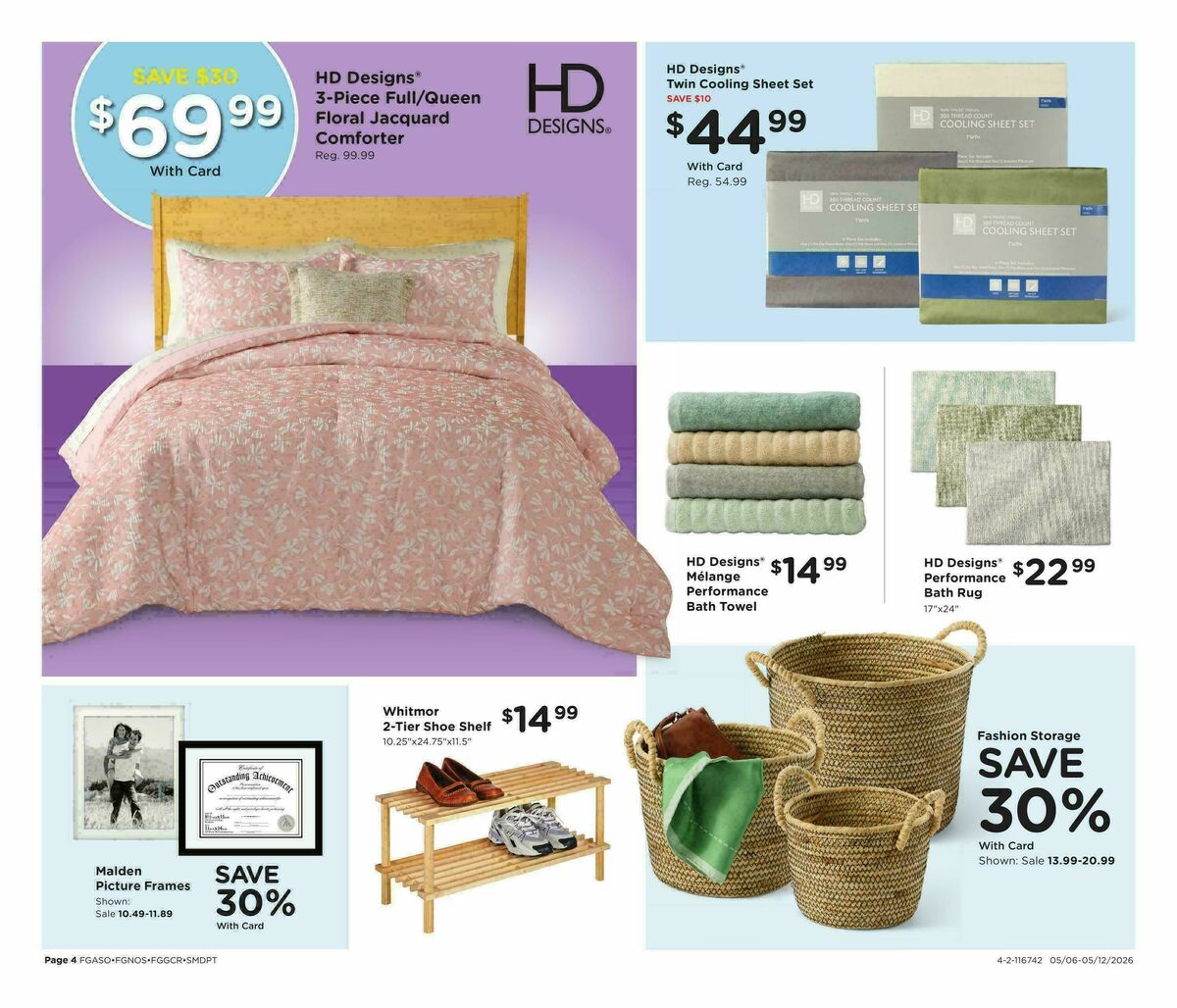 Fred Meyer Home & Apparel Weekly Ad from May 6