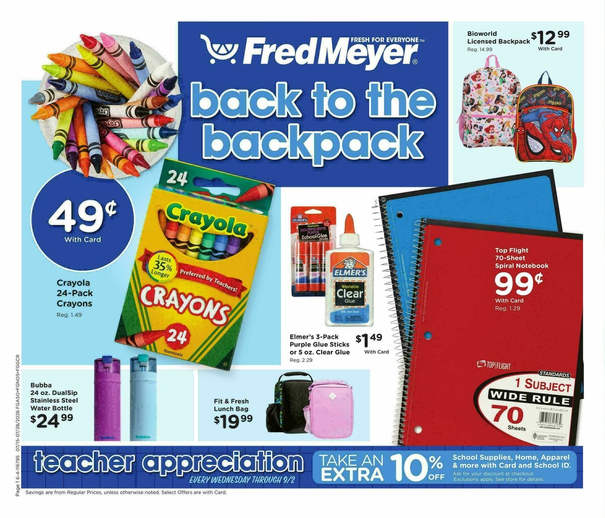 Fred Meyer Home & Apparel Weekly Ad from July 15