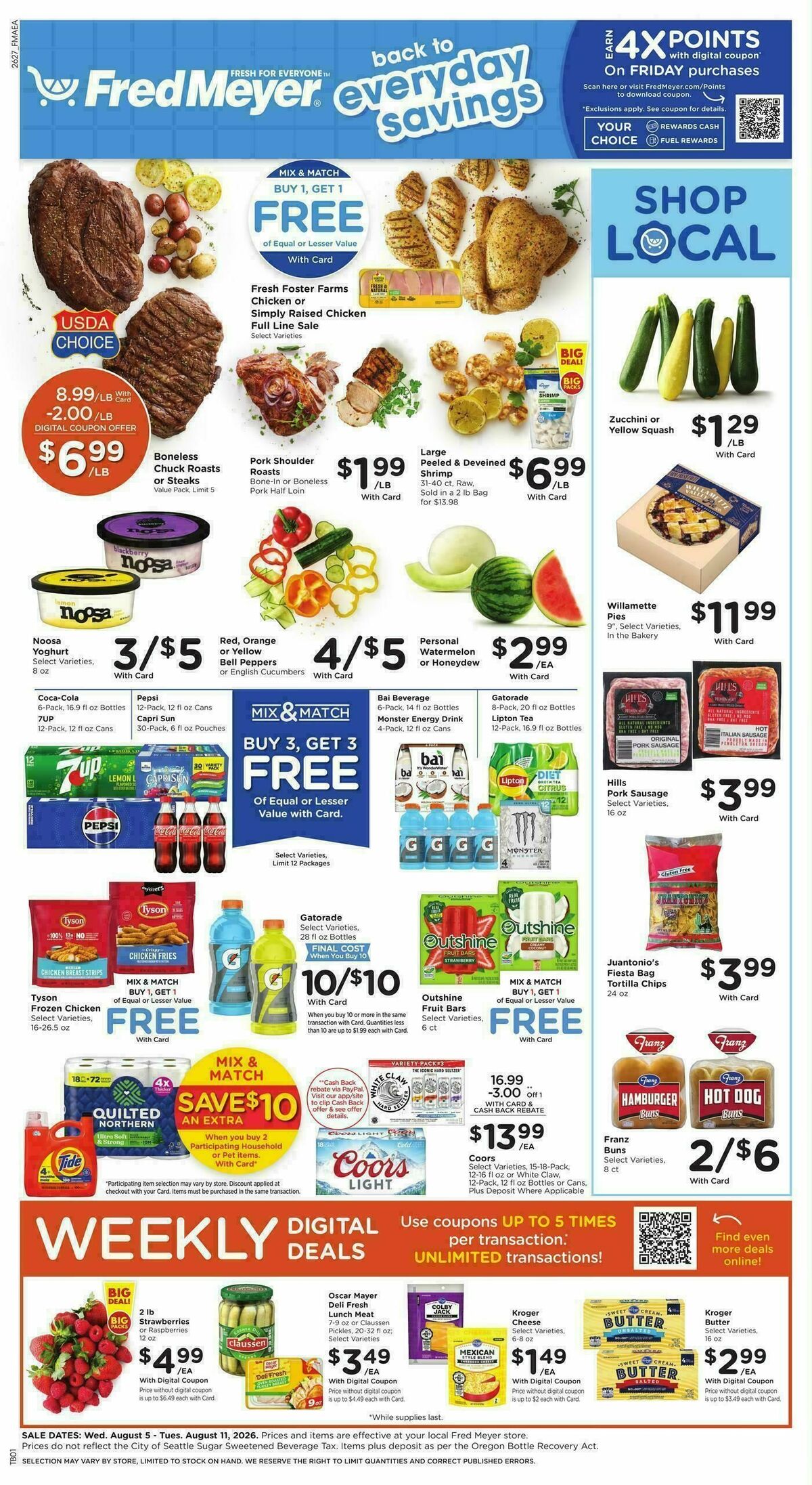 Fred Meyer Weekly Ad from August 5