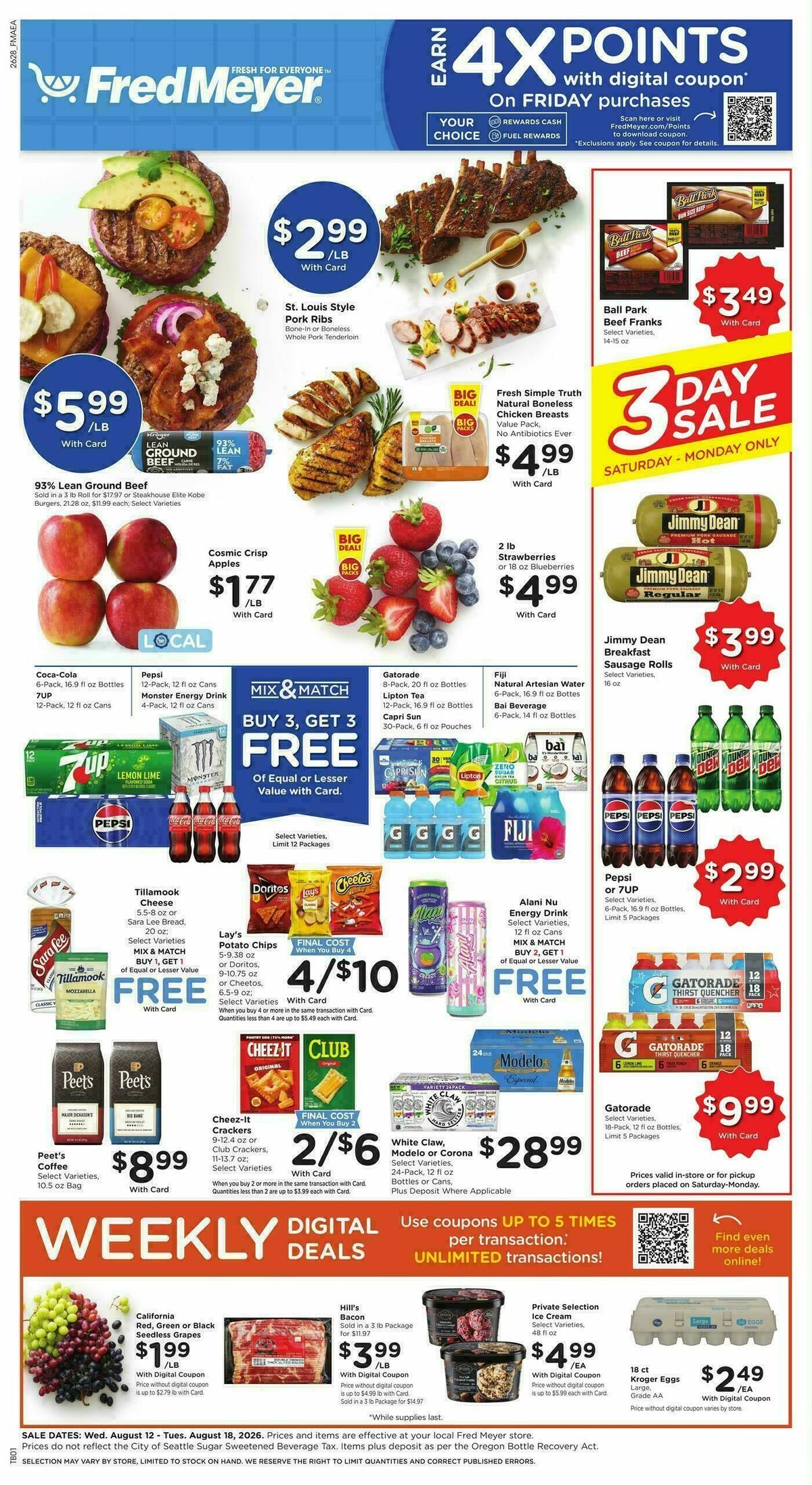 Fred Meyer Weekly Ad from August 12