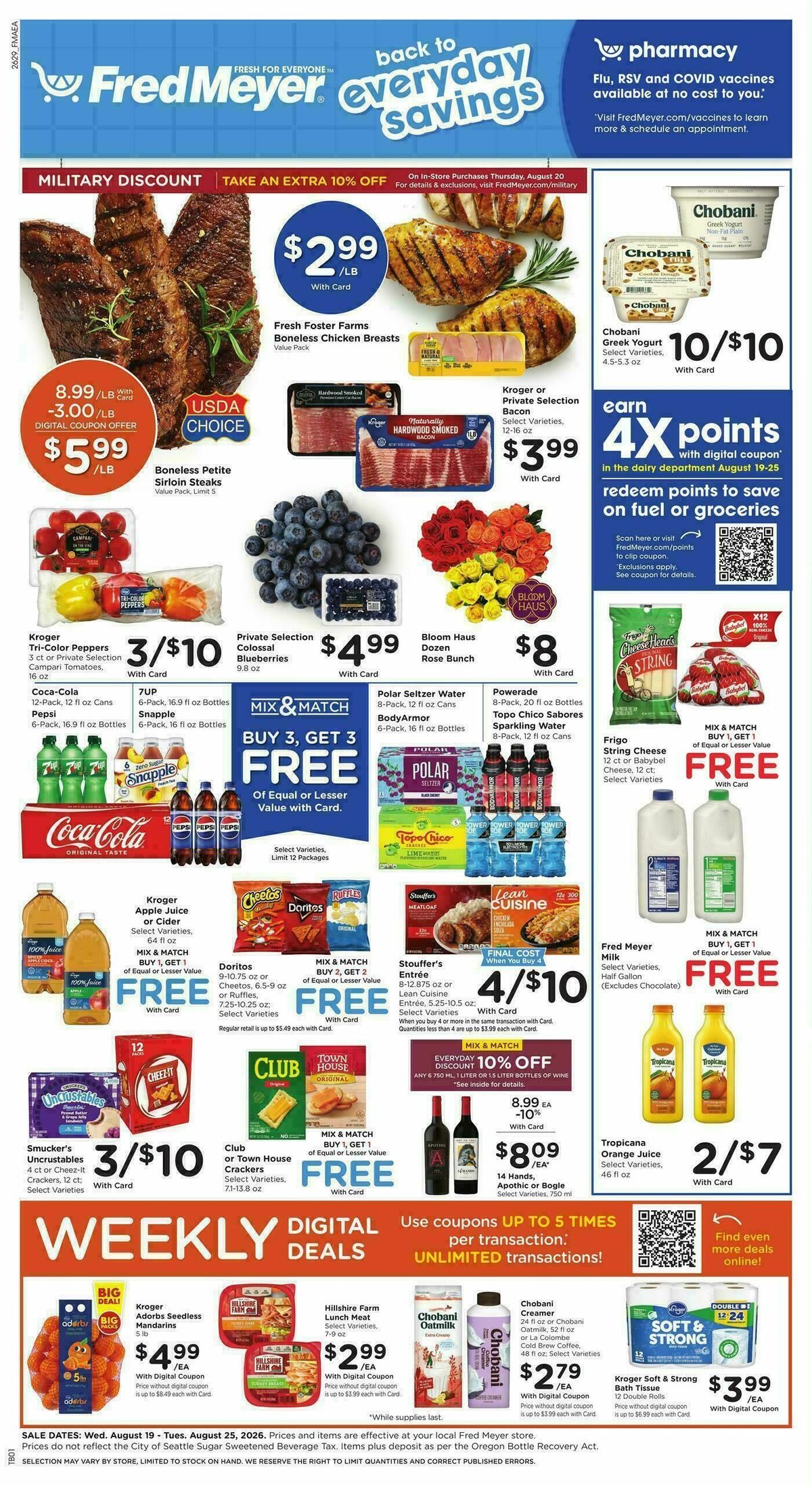 Fred Meyer Weekly Ad from August 19