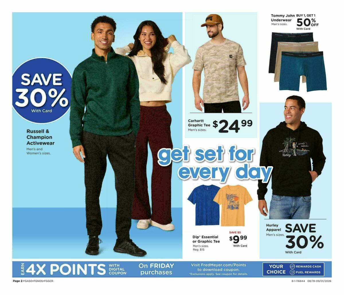 Fred Meyer Home & Apparel Weekly Ad from August 19