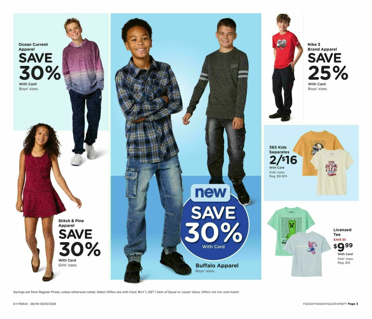 Fred Meyer Home & Apparel Weekly Ad from August 19