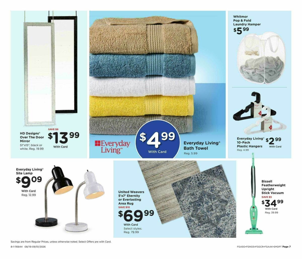 Fred Meyer Home & Apparel Weekly Ad from August 19