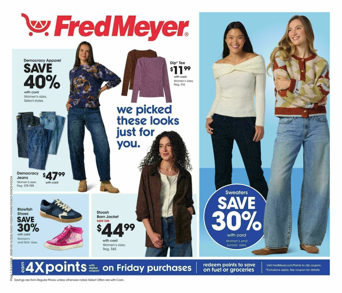 Fred Meyer Weekly Ad from September 9