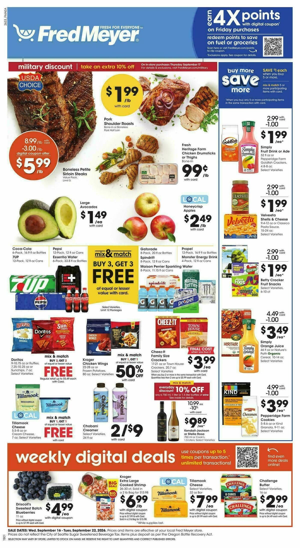 Fred Meyer Weekly Ad from September 16